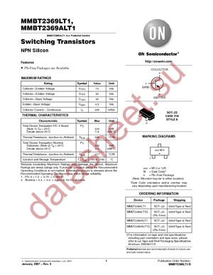 MMBT2369ALT1G datasheet  